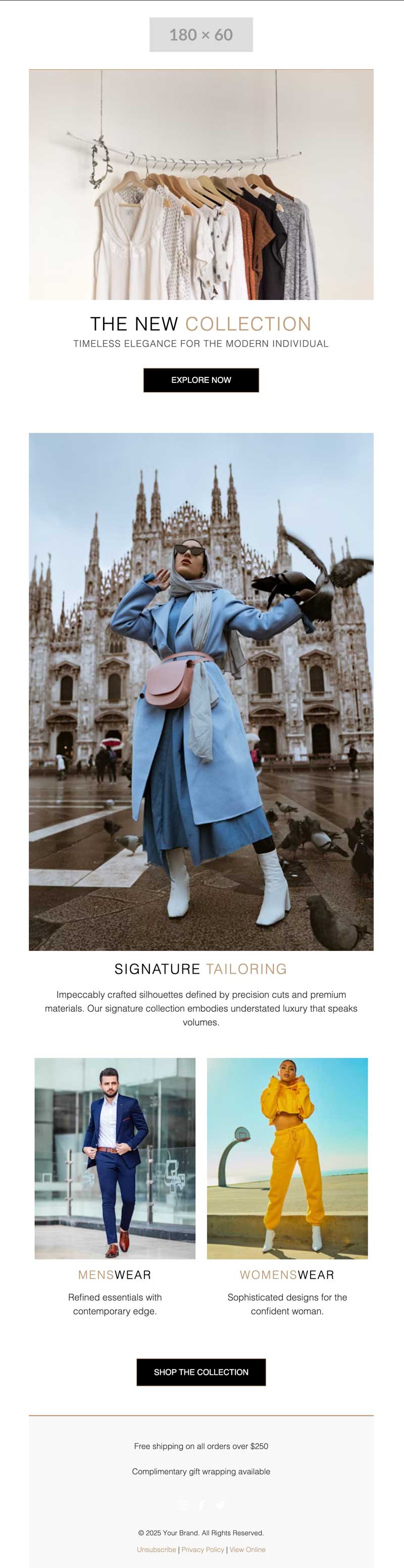 E-commerce Email for LuxuryFashion Brand